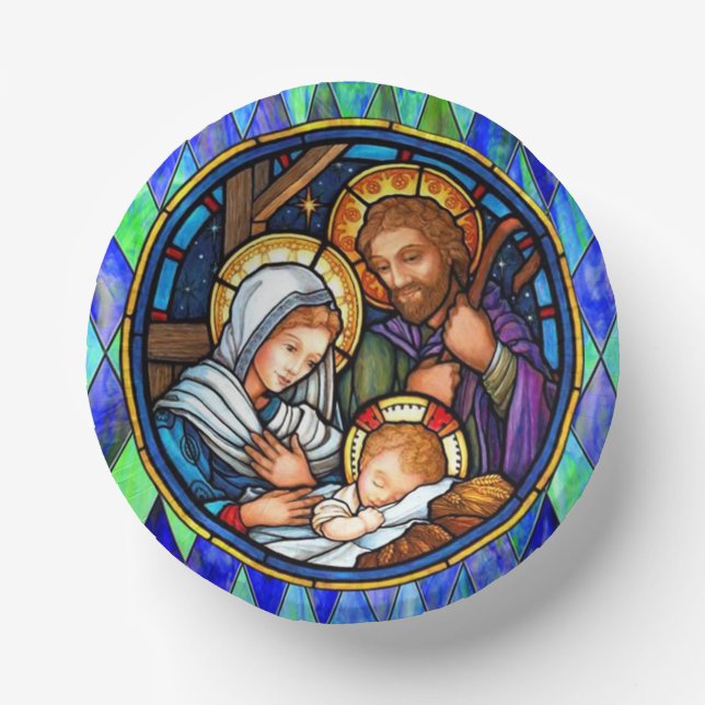 Nativity  paper plate (Front)