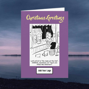 Nativity Play Cartoon. Company Christmas Card