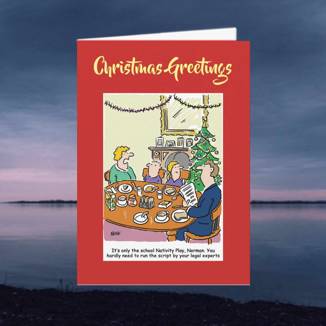 Nativity Play Script Lawyers Christmas Card (Creator Uploaded)