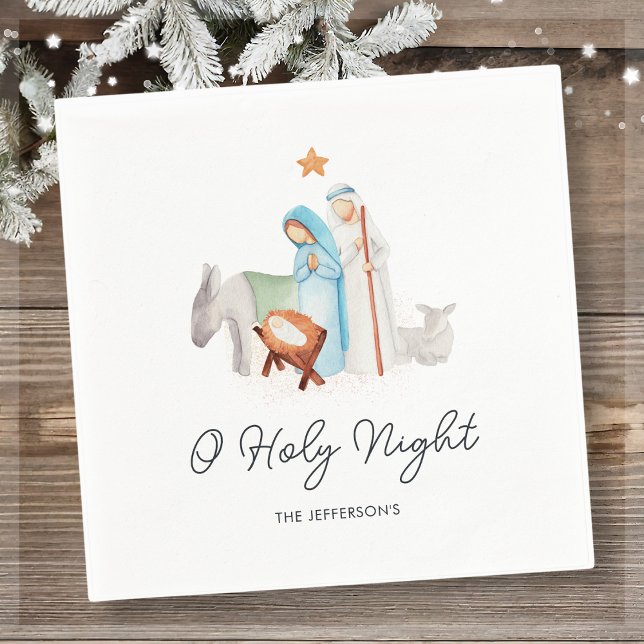 Nativity Religious Christmas  Napkin (Creator Uploaded)