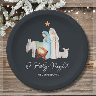 Nativity Religious Christmas  Paper Plate