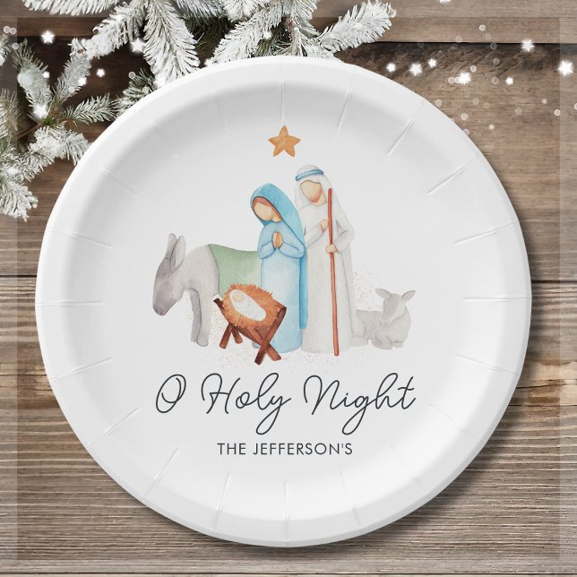 Nativity Religious Christmas  Paper Plate (Creator Uploaded)