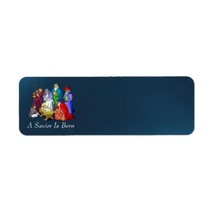 nativity return address label