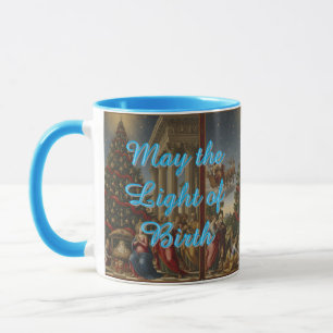 Nativity Santa Combo Christmas Coffee Mug