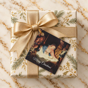 Nativity Scene Catholic Religious Christmas Gift Favour Tags