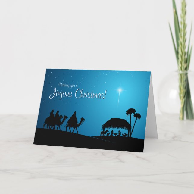Nativity Scene Christmas card (Front)