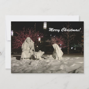 Nativity Scene Christmas Card