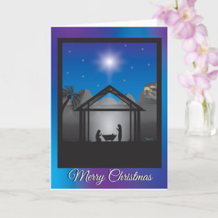 Nativity Scene Christmas Card