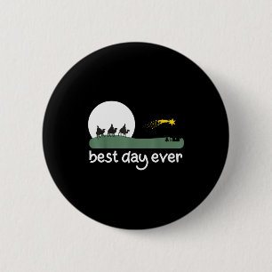 Nativity Scene _ Christmas Day Ever  6 Cm Round Badge