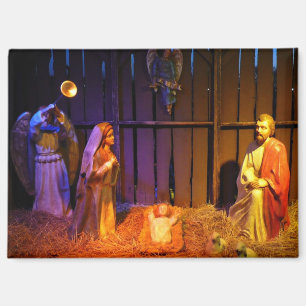 Nativity Scene Christmas Display in Washington DC Magnet