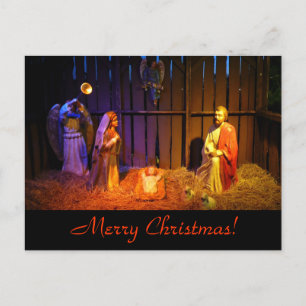 Nativity Scene Christmas Postcard