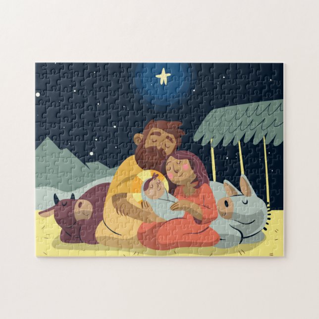 Nativity Scene Christmas Puzzle (Horizontal)