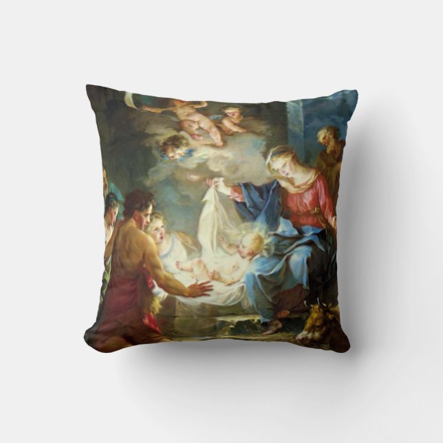 Nativity Scene for Christmas - Pierre Cushion (Front)