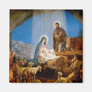 Nativity Scene Gifts for Christmas Magnet