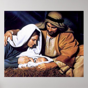 Nativity Scene Gifts for Christmas Poster
