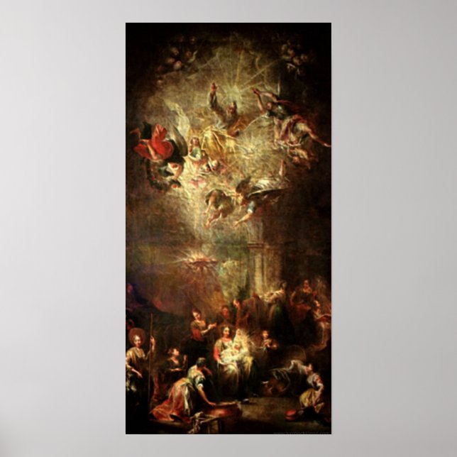 Nativity Scene Gifts for Christmas Poster (Front)