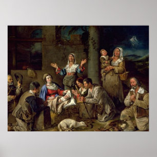 Nativity Scene Gifts for Christmas Poster
