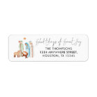 Nativity Scene Glad Tidings Return Name Address