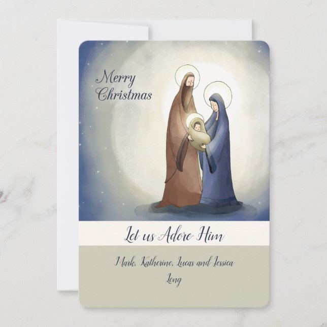 Nativity Scene Holiday Card (Front)