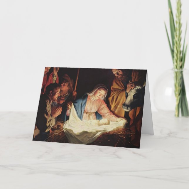 Nativity Scene Holiday Card (Front)