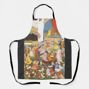 Nativity scene in indian style apron