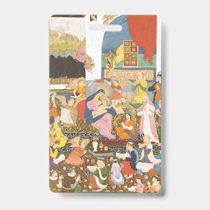 Nativity scene in indian style ID badge