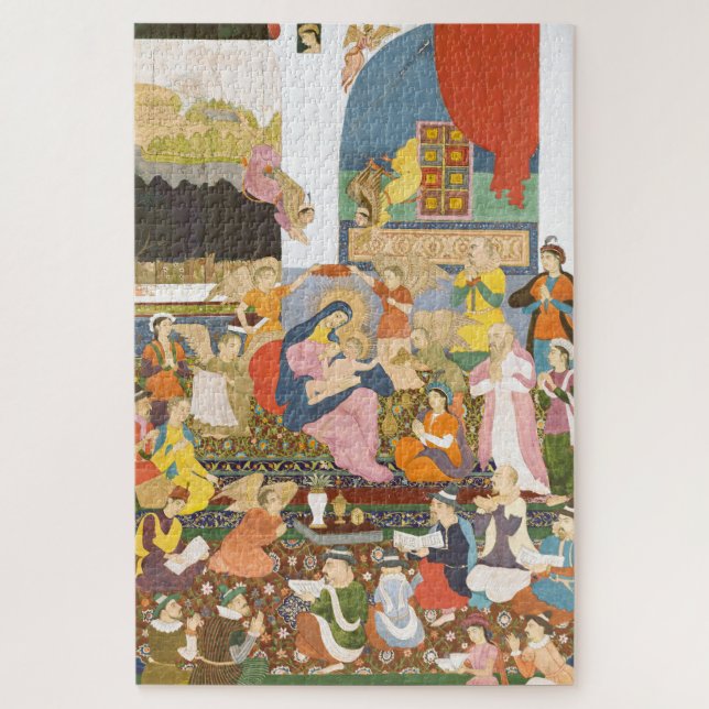 Nativity scene in indian style jigsaw puzzle (Vertical)