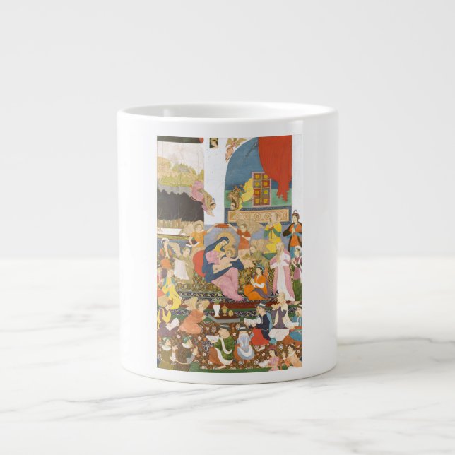 Nativity scene in indian style large coffee mug (Front)