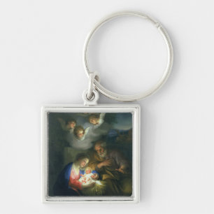 Nativity Scene Key Ring