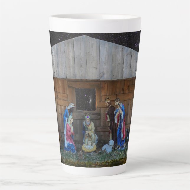 Nativity Scene Latte Mug (Front)