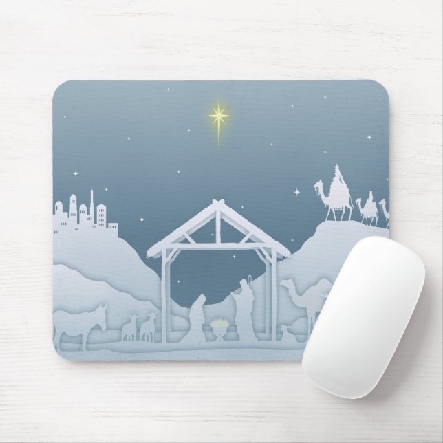 Nativity Scene Mouse Pad (With Mouse)