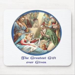Nativity Scene Mouse Pad