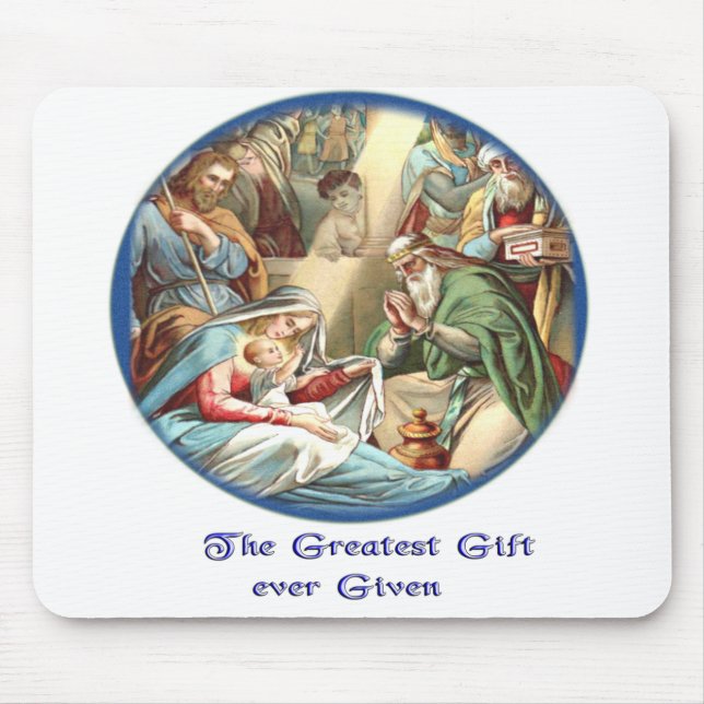 Nativity Scene Mouse Pad (Front)