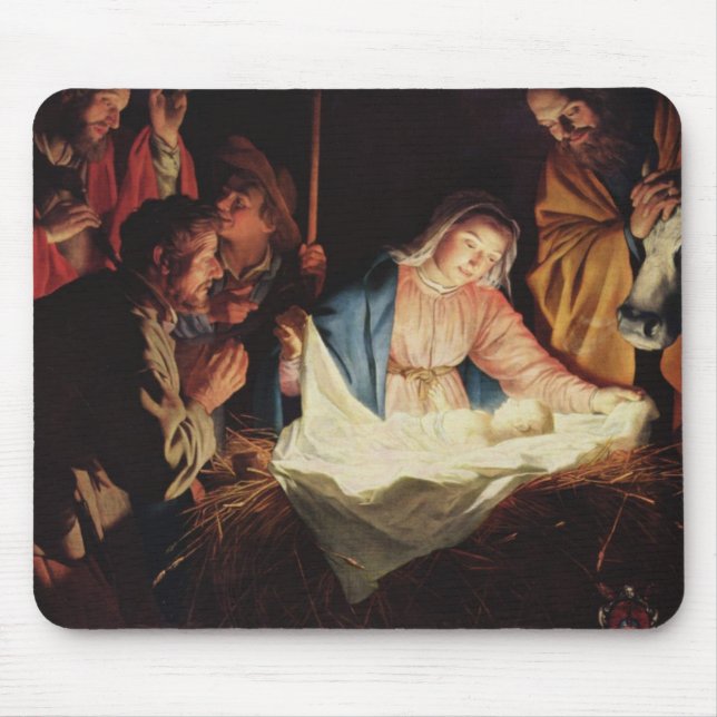 Nativity Scene Mouse Pad (Front)