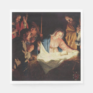 Nativity Scene Napkin