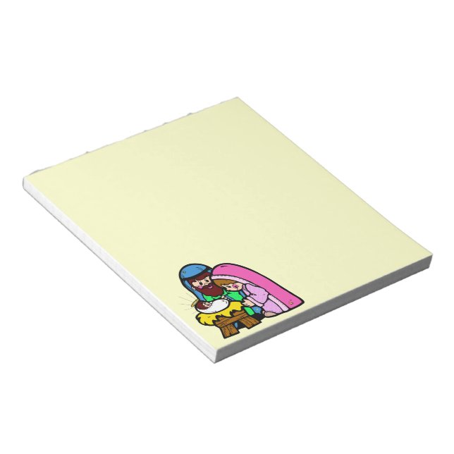 Nativity Scene Notepad (Angled)