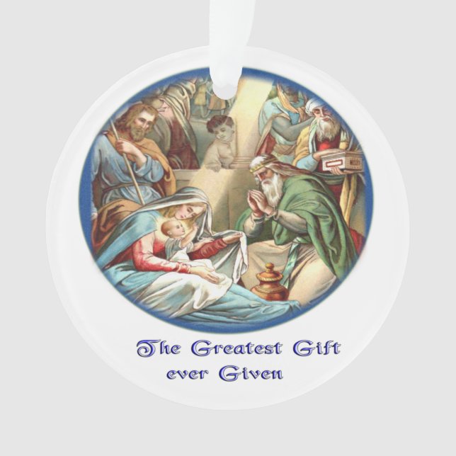 Nativity Scene Ornament (Front)