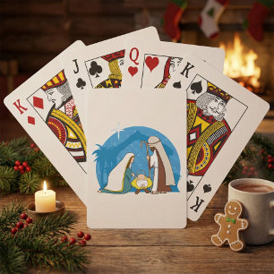 Nativity Scene Playing Cards