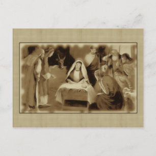NATIVITY  SCENE POSTCARD