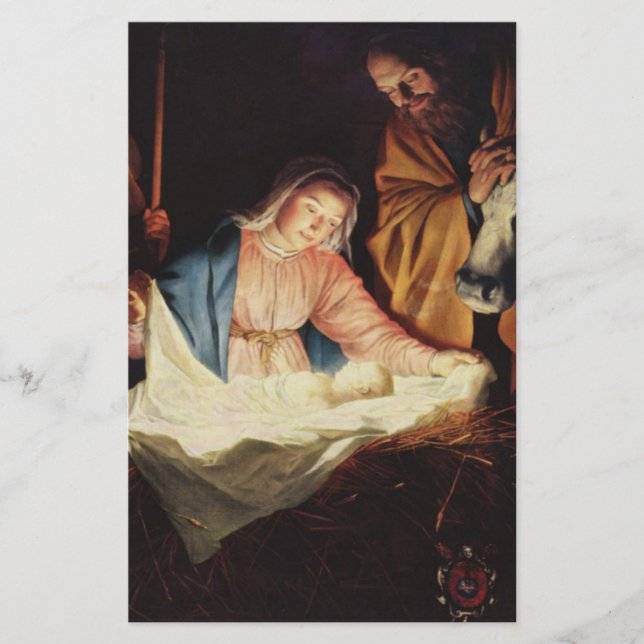 Nativity Scene Stationery (Front)