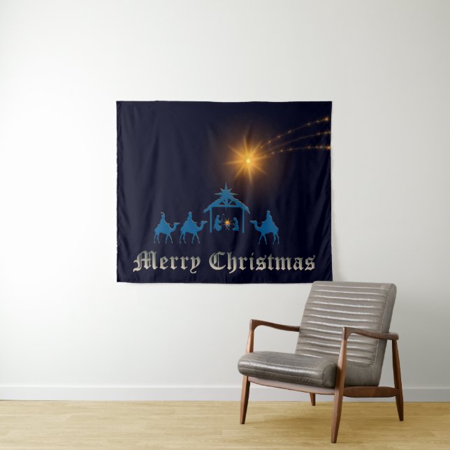 Nativity Scene Tapestry (In Situ (Horizontal))