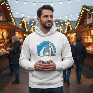 Nativity Scene with Mary Joseph and Baby Jesus Hoodie