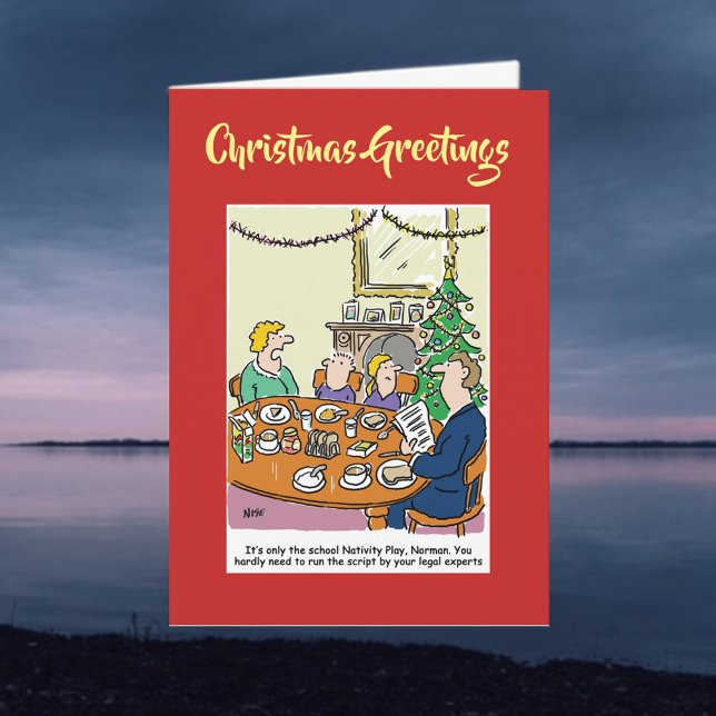 Nativity Script Legal Christmas Card with QR Code (Creator Uploaded)