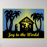 Nativity Silhouette Joy to the World