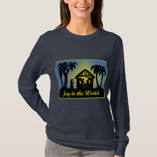 Nativity Silhouette Joy to the World T-Shirt