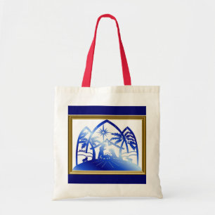 Nativity Silhouette Tote Bag