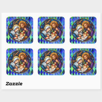 Nativity Square Sticker
