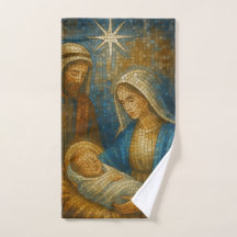 Nativity Stained Glass Mosaic | Holy Family