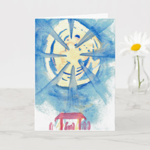 Nativity Star Christmas Card