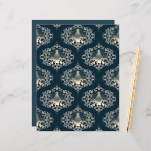 Nativity Star of Wonder Mandala Mid Century Ogee